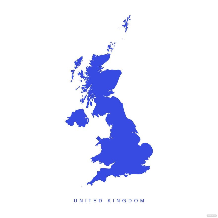 Free Simple UK Map Vector