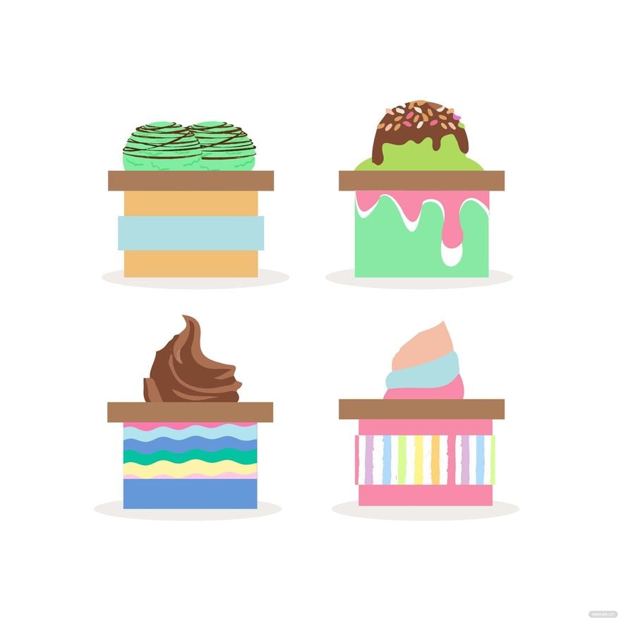 Ice Cream Packaging Vector in Illustrator, EPS, SVG, JPG, PNG