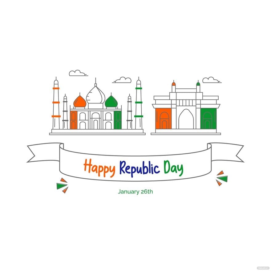 Republic Day Concept Vector in Illustrator, EPS, SVG, JPG, PNG