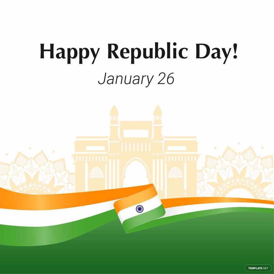 26 January Indian Republic Day Typography PNG Images | EPS Free Download -  Pikbest