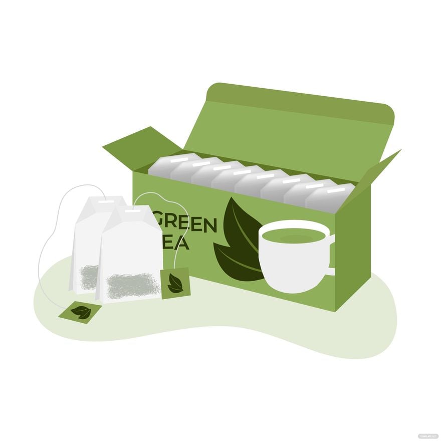 Tea Packaging Vector in Illustrator, EPS, SVG, JPG, PNG
