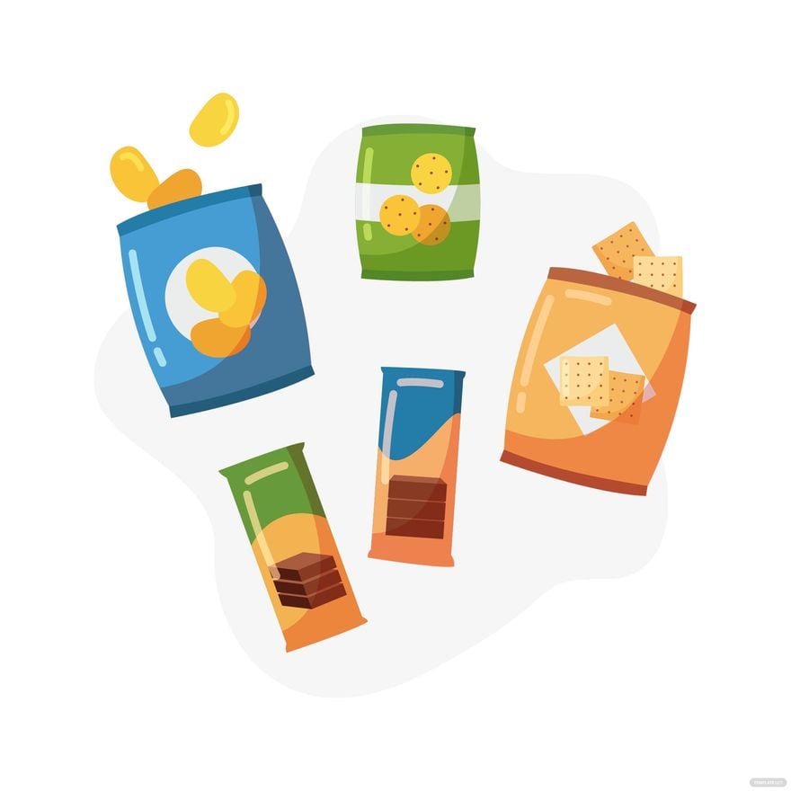 Snack Packaging Vector in Illustrator, EPS, SVG, JPG, PNG