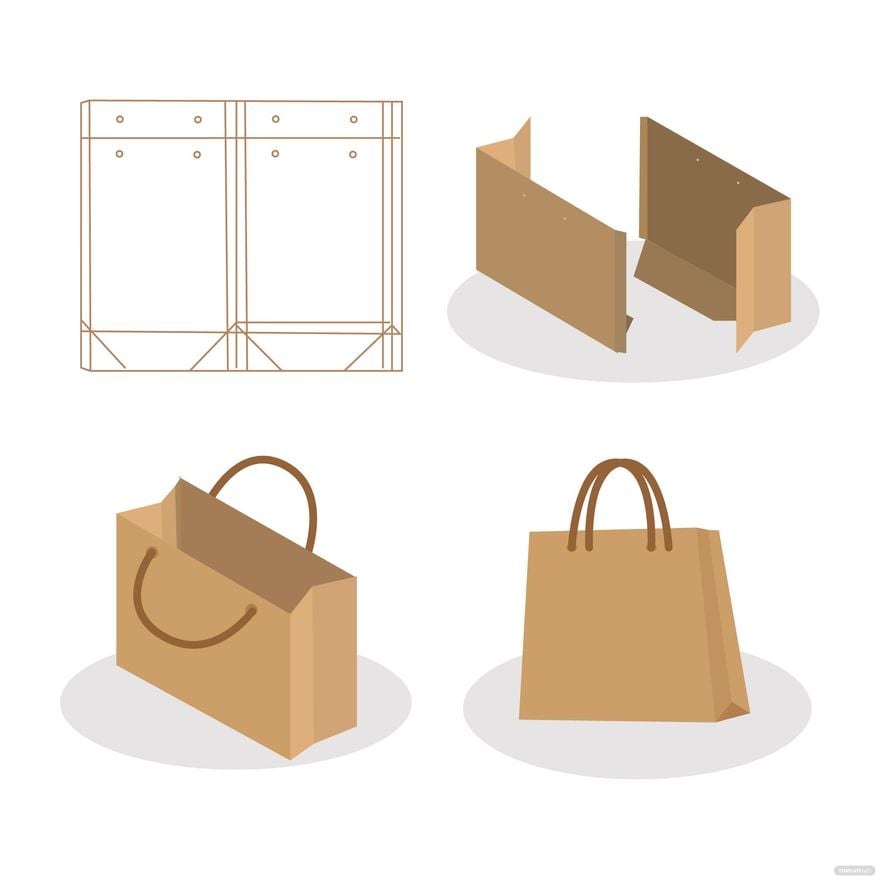 Free Paper Bag Packaging Vector