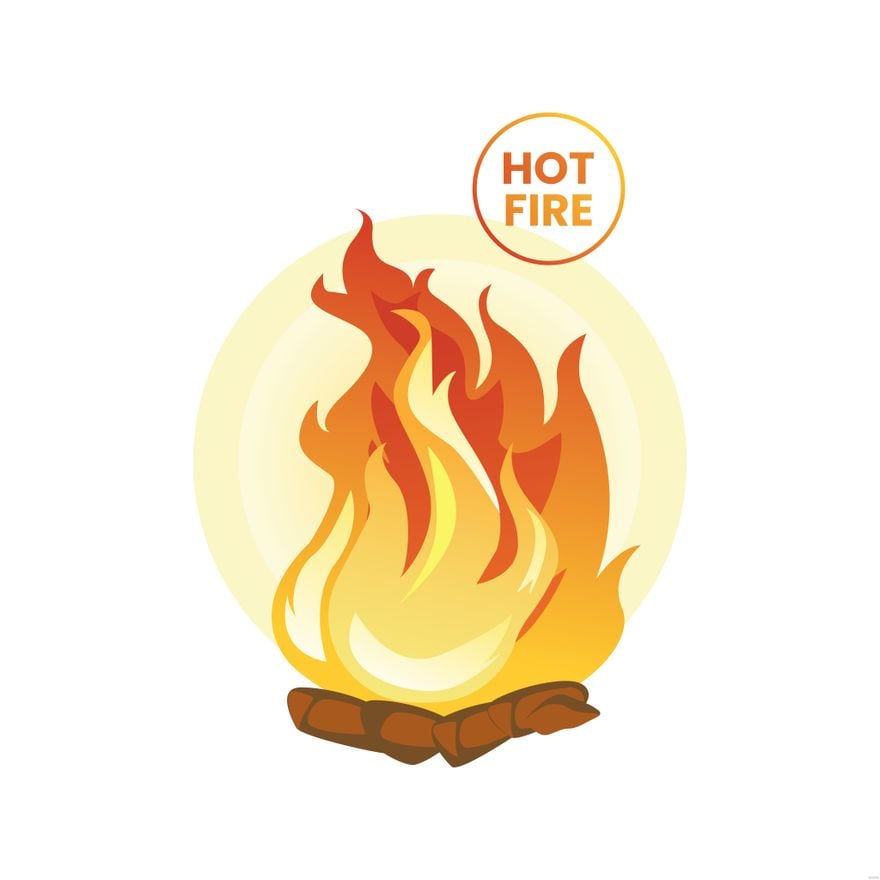 Hot Fire Illustration