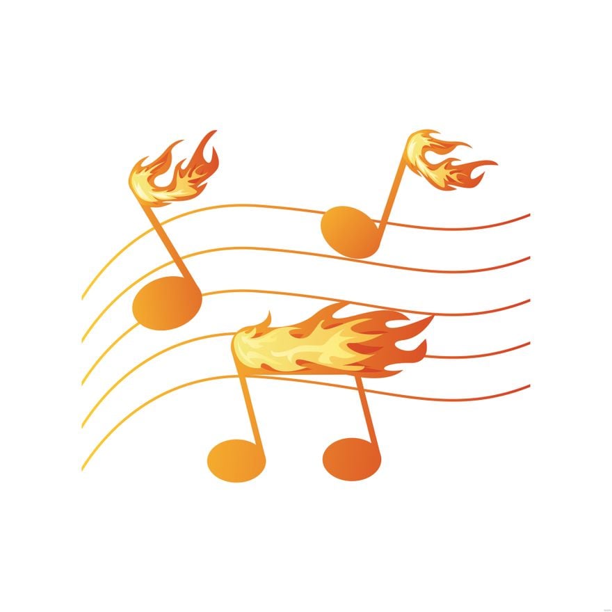 Fire Music Illustration