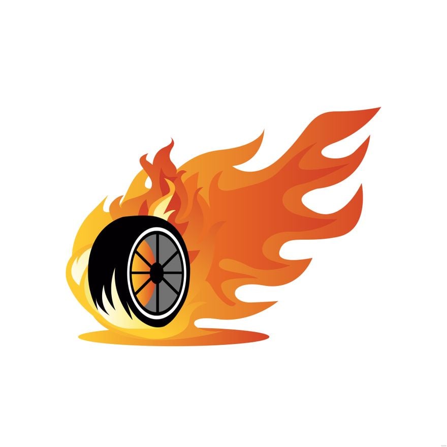 Fire Wheel Illustration