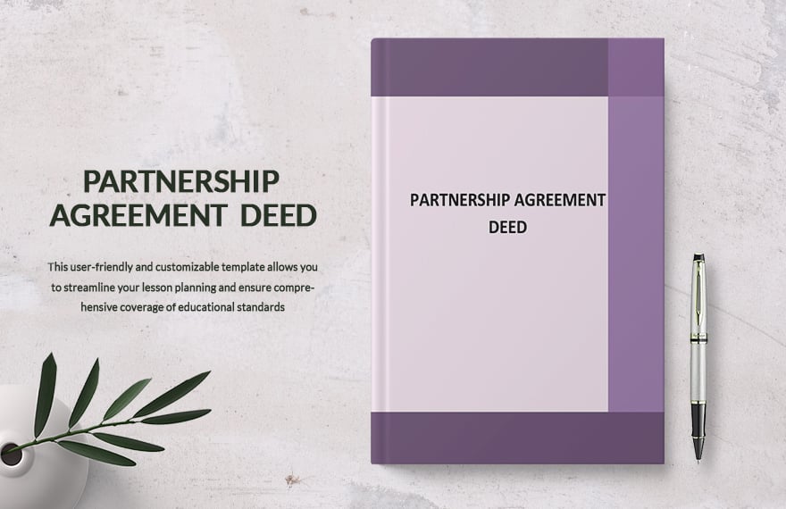 Partnership Agreement Deed Template in Word, Google Docs, Apple Pages