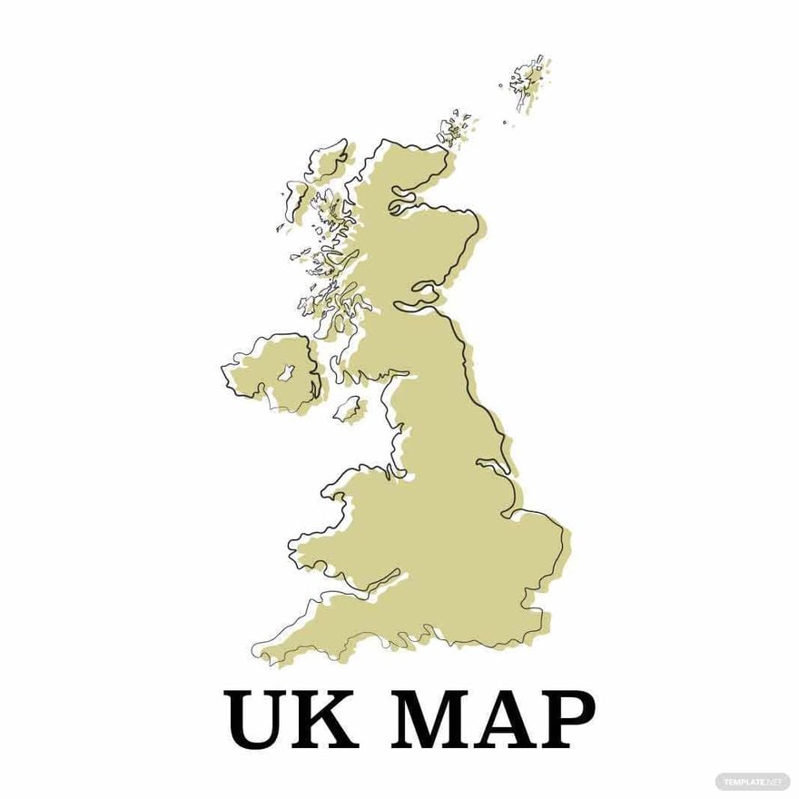 Free Blank UK Map Vector
