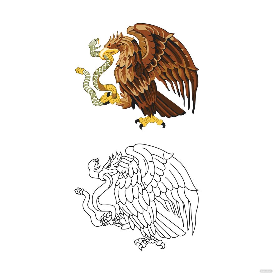 Mexican Flag Eagle Vector in Illustrator, SVG, JPG, EPS, PNG - Download | Template.net