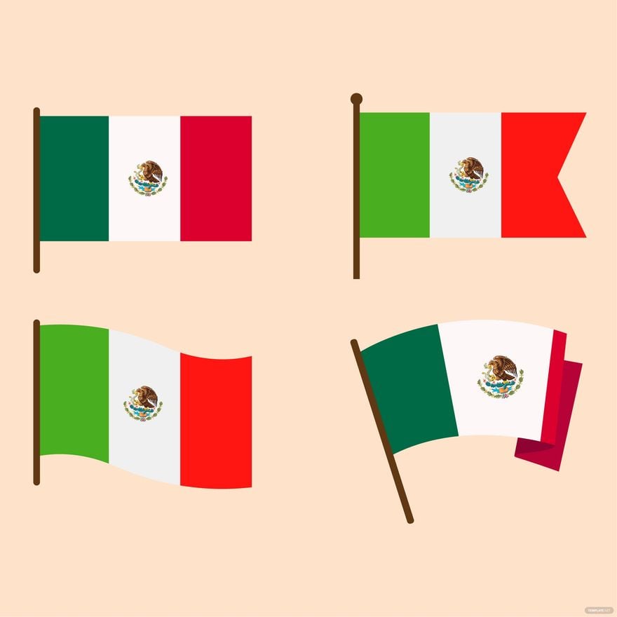 Free Flat Mexican Flag Vector