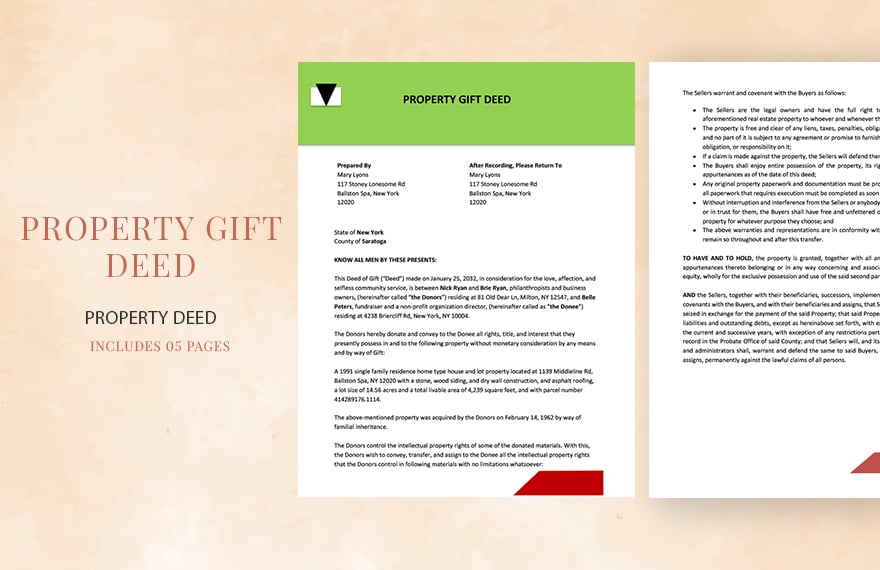 Property Gift Deed Template