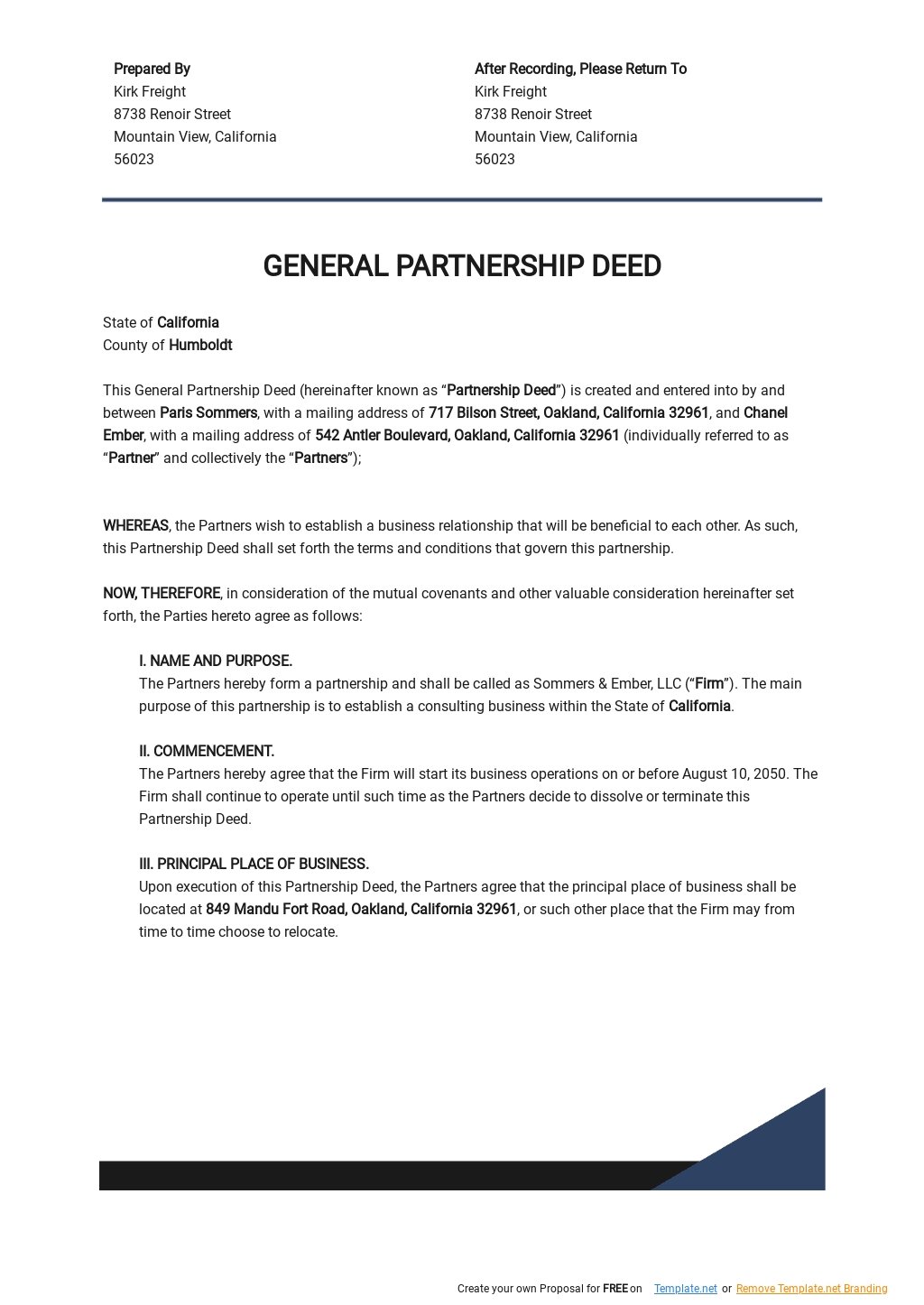 general-partnership-deed-template