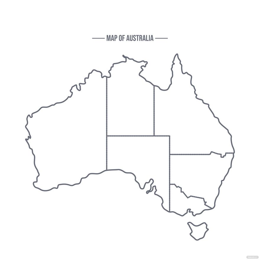 Australian Map Outline