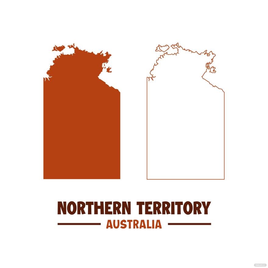 Free Northern Australia Map Vector
