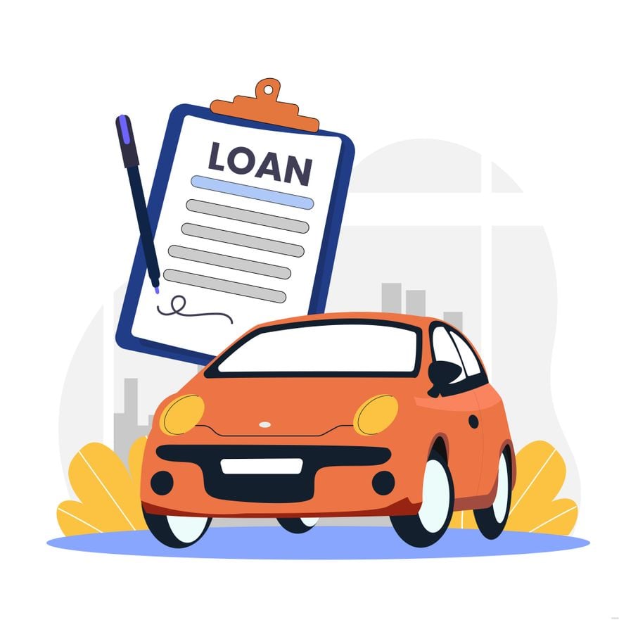 Free Car Loan Illustration