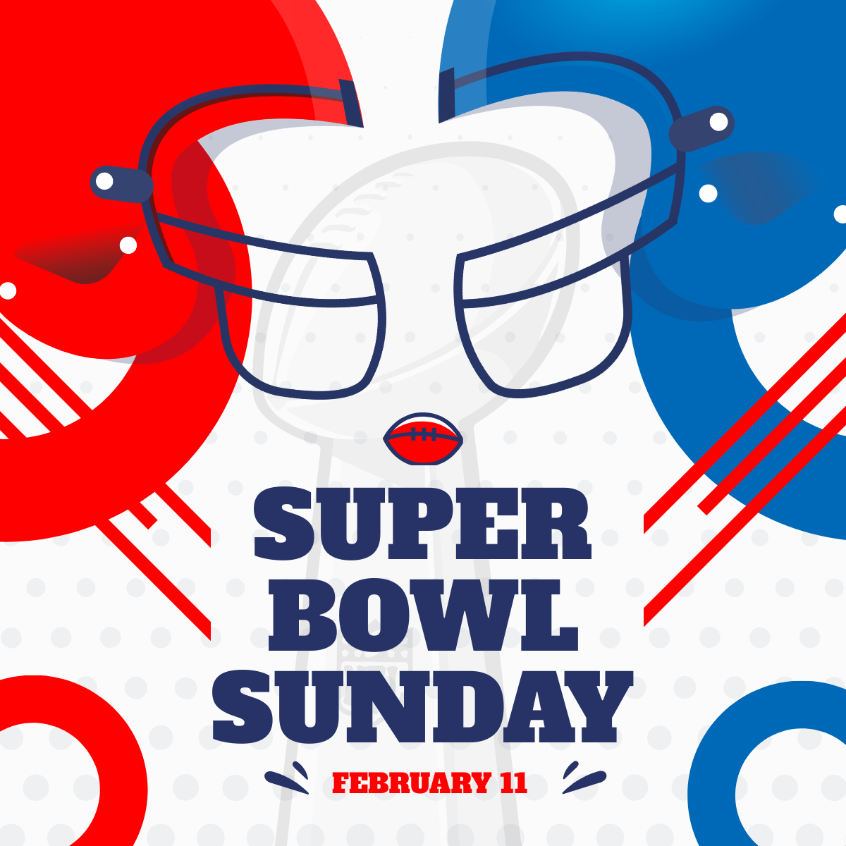 Super Bowl Sunday Linkedin Post Template