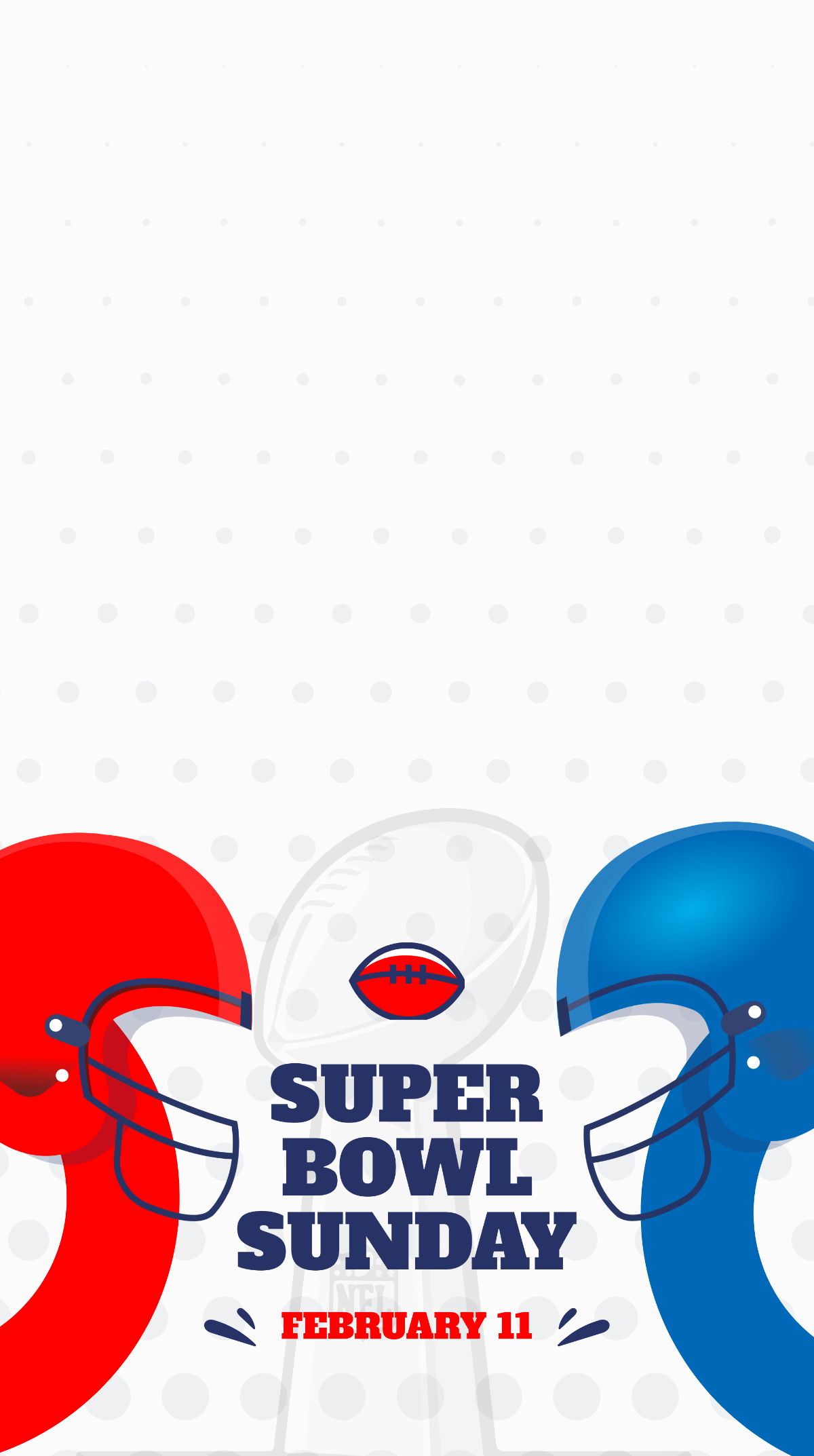 Super Bowl Sunday Snapchat Geofilter Template