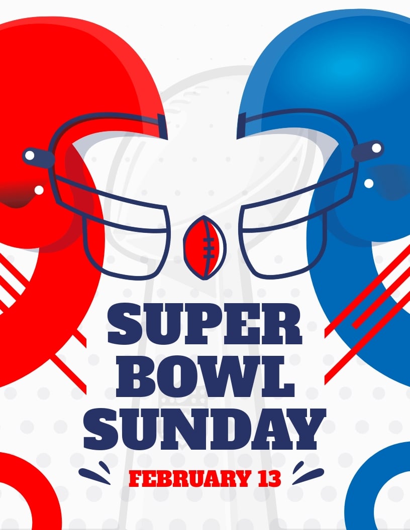 Super Bowl Sunday Flyer Template