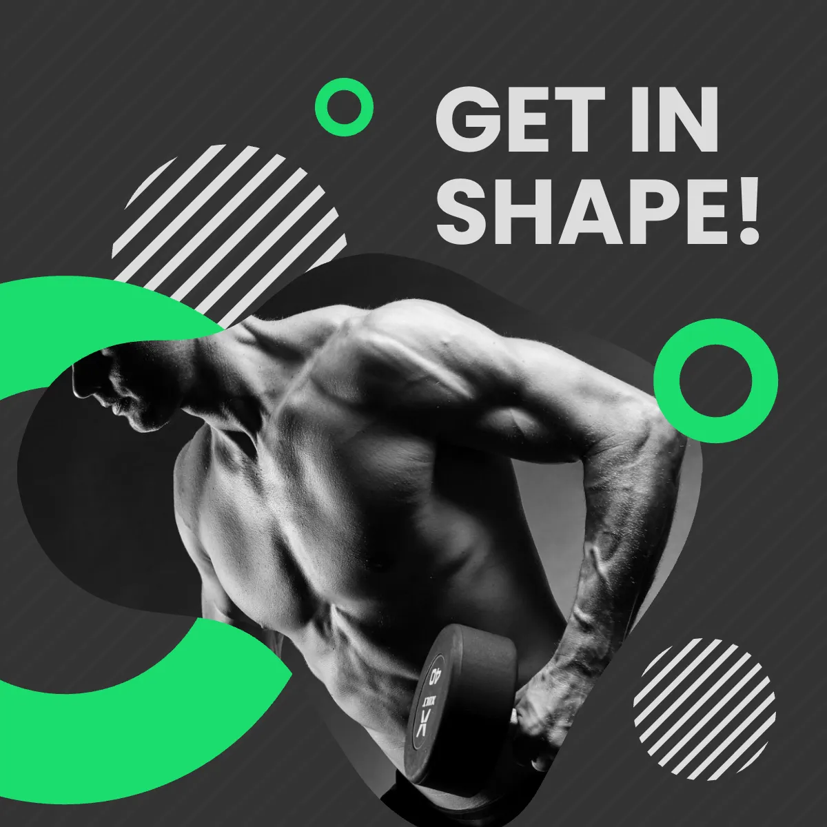 Free Workout Puzzle Post, Instagram, Facebook Template to Edit Online