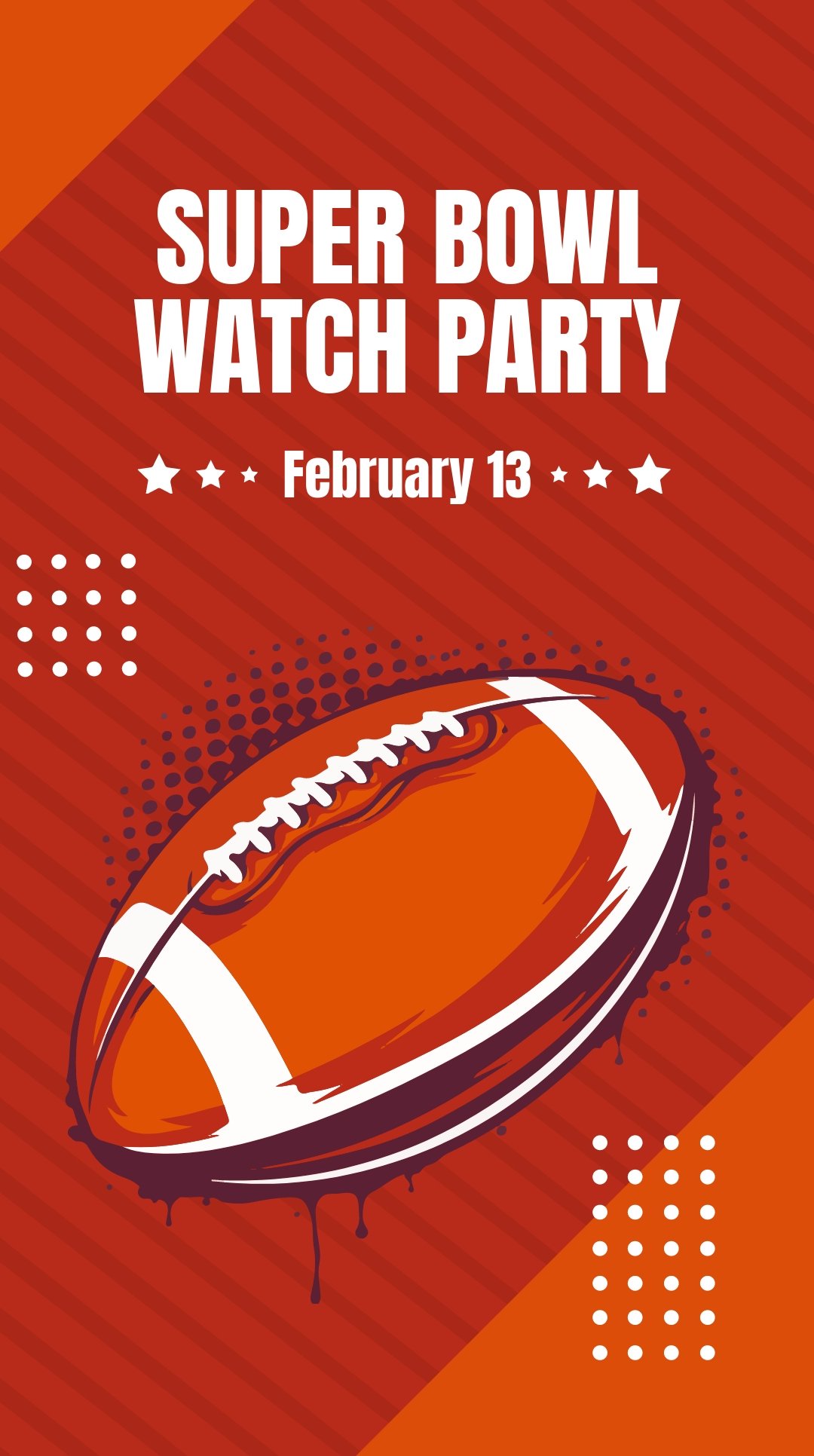 Free Super Bowl Watch Party Instagram Story Template