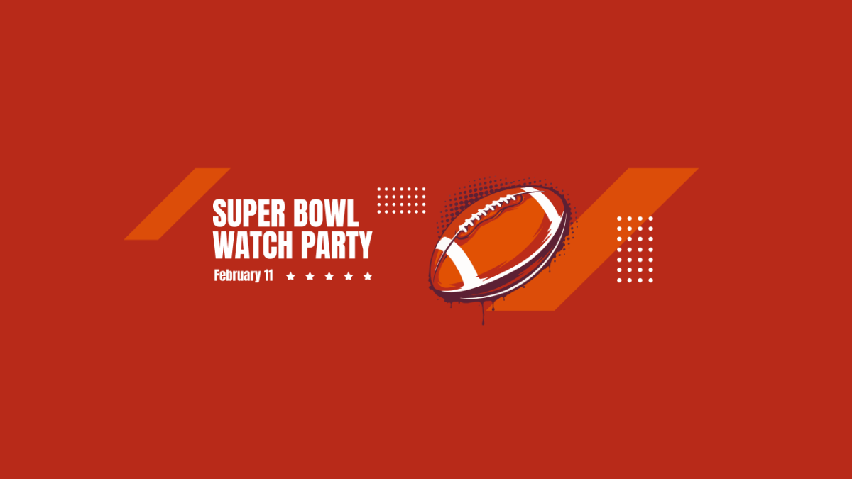 Super Bowl Watch Party Youtube Banner Template