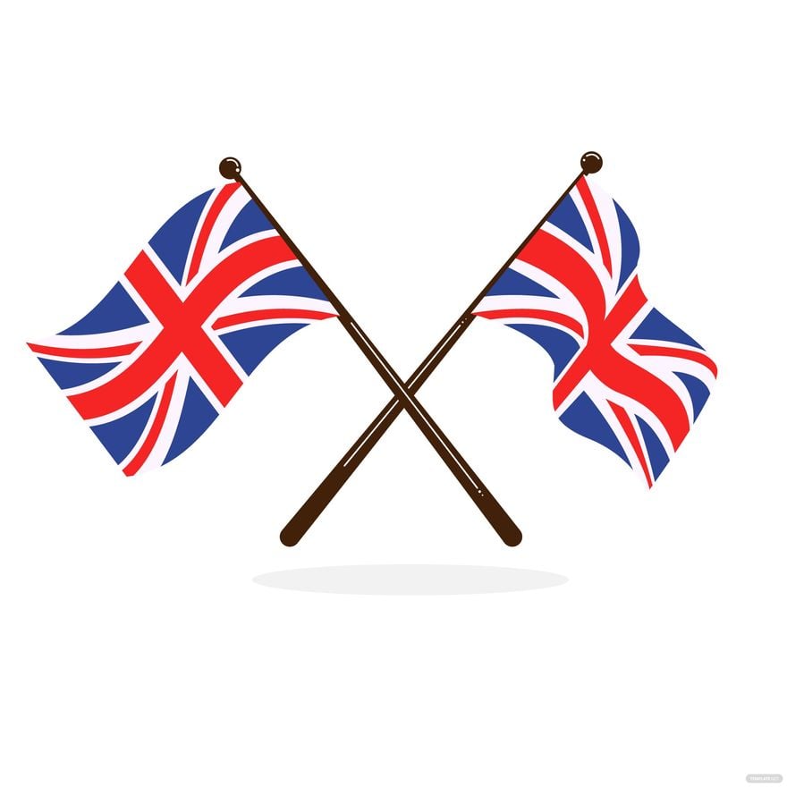 Free Crossed UK Flag Vector