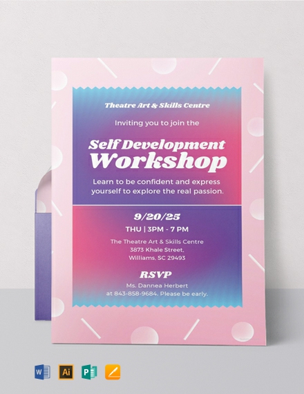 12+ Workshop Invitation Templates - Free Editable PSD, AI, Vector EPS ...