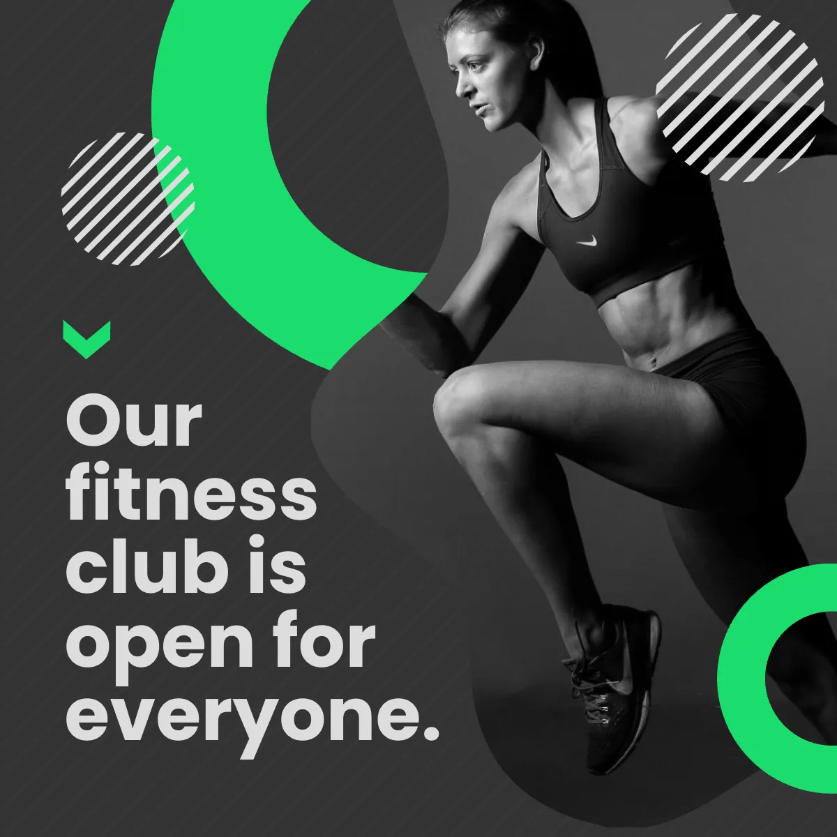 Free Fitness Club Puzzle Post, Instagram, Facebook Template to Edit Online