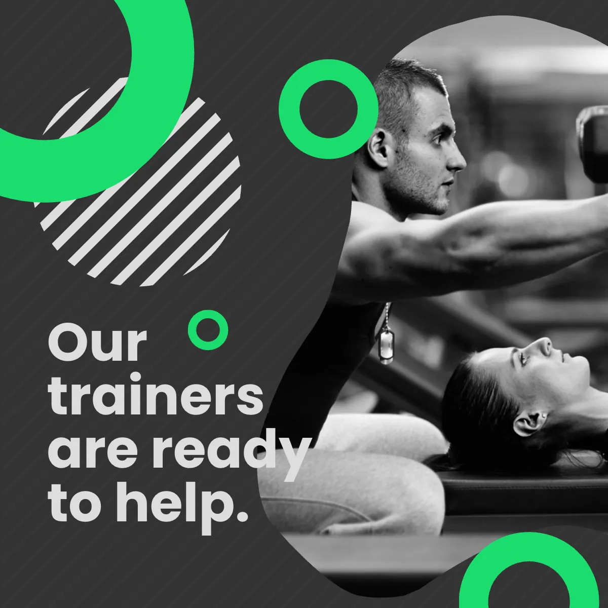 Free Fitness Club Puzzle Post, Instagram, Facebook Template to Edit Online