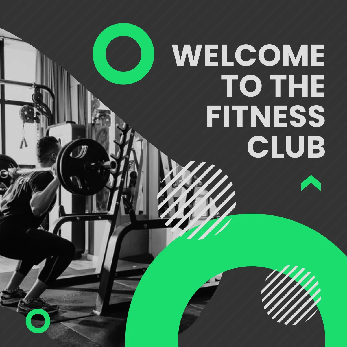 Free Fitness Club Puzzle Post, Instagram, Facebook Template to Edit Online