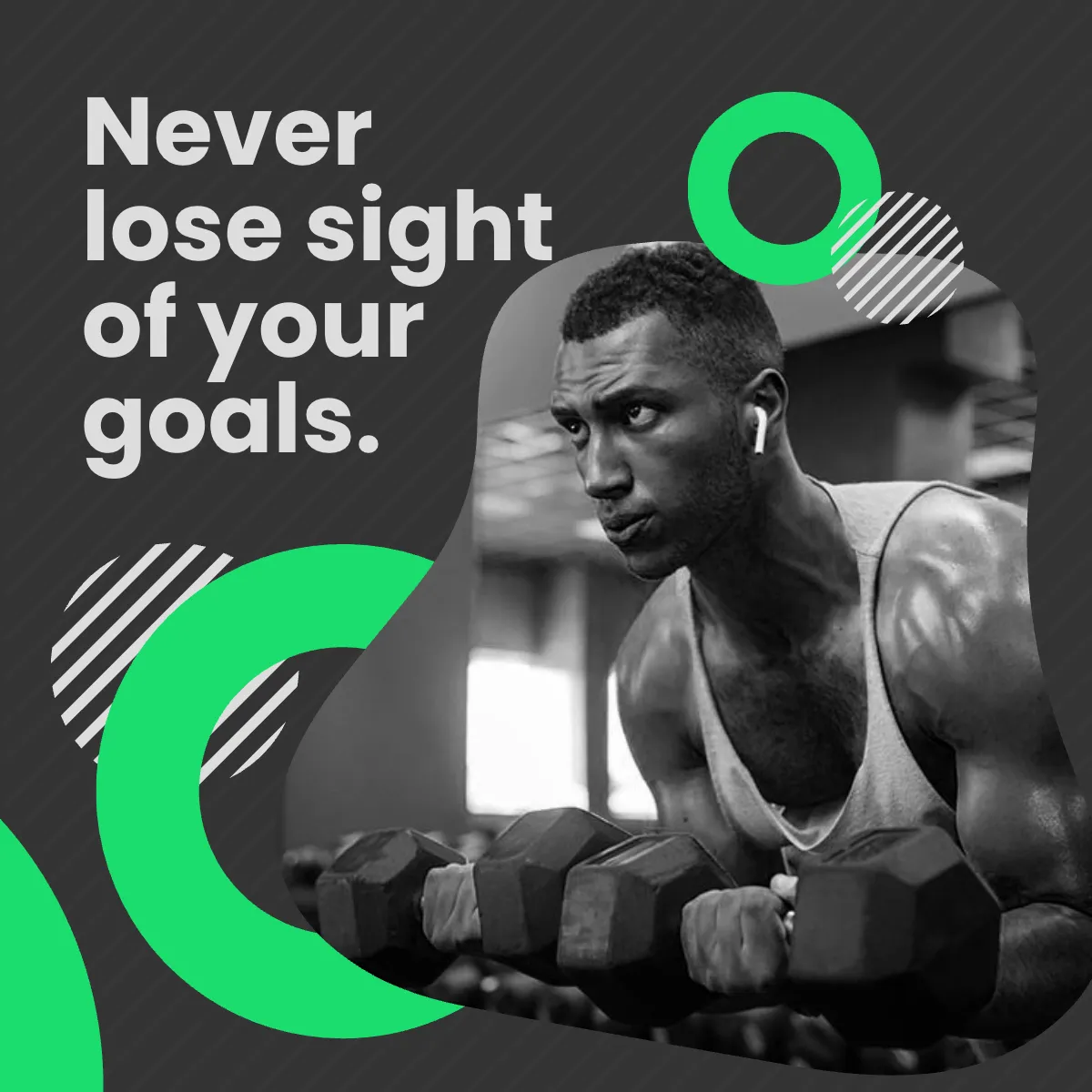 Free Fitness Club Puzzle Post, Instagram, Facebook Template to Edit Online