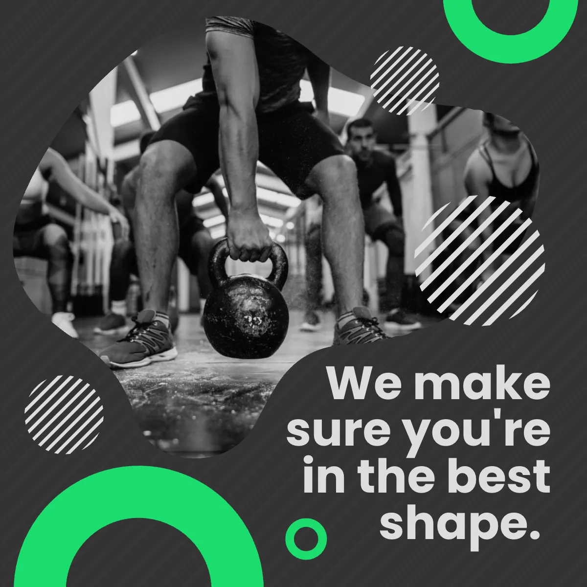 Free Fitness Club Puzzle Post, Instagram, Facebook Template to Edit Online