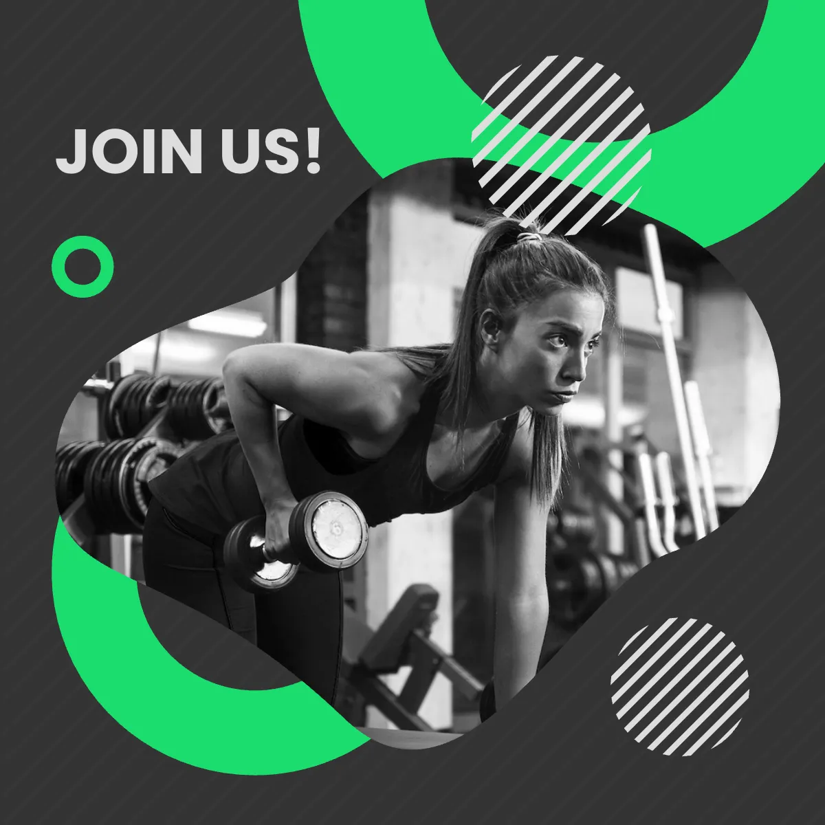 Free Fitness Club Puzzle Post, Instagram, Facebook Template to Edit Online