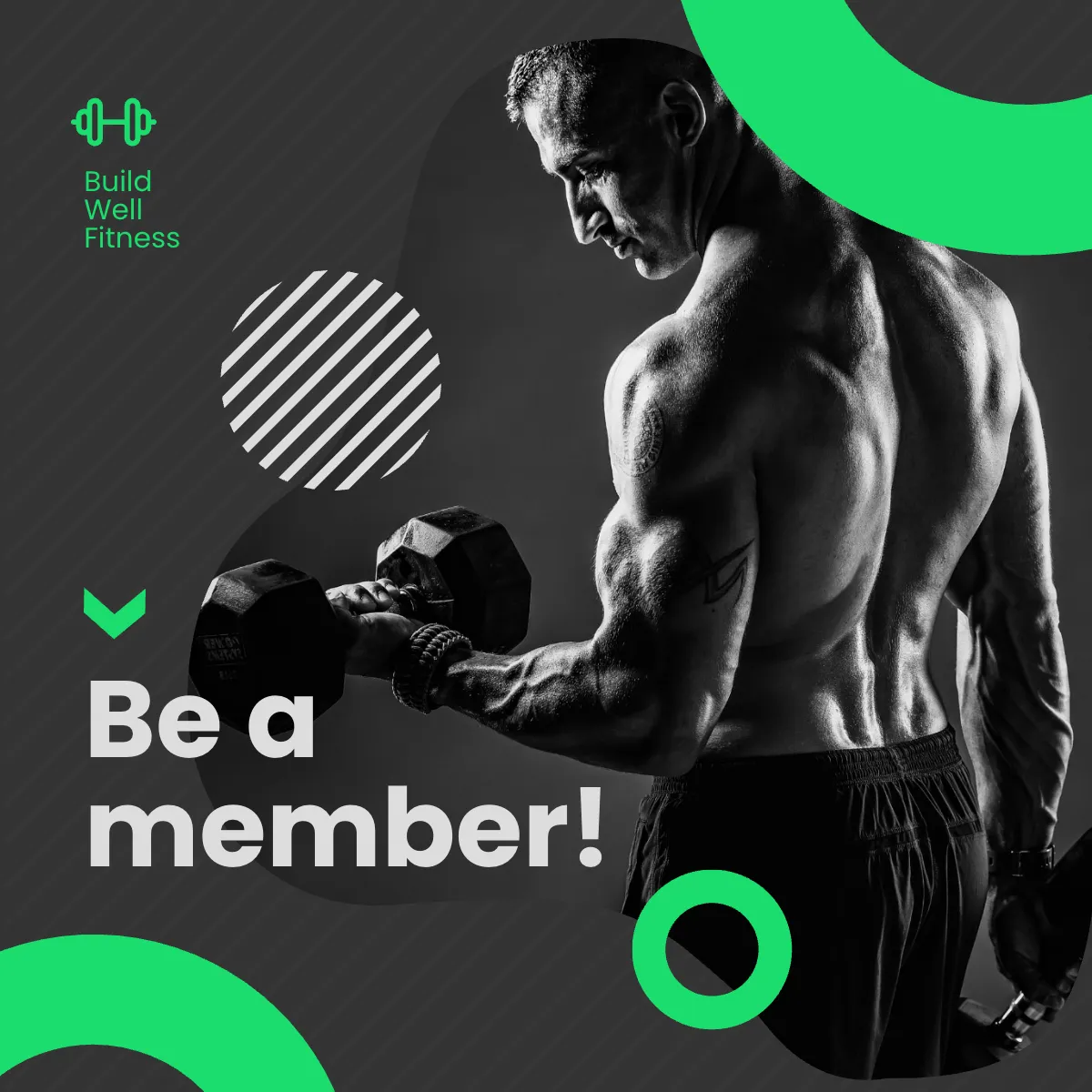 Free Fitness Club Puzzle Post, Instagram, Facebook Template to Edit Online