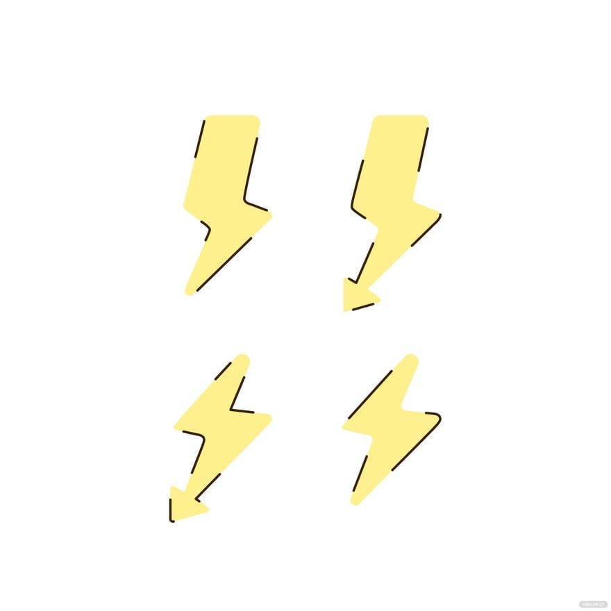 Transparent Lightning Vector