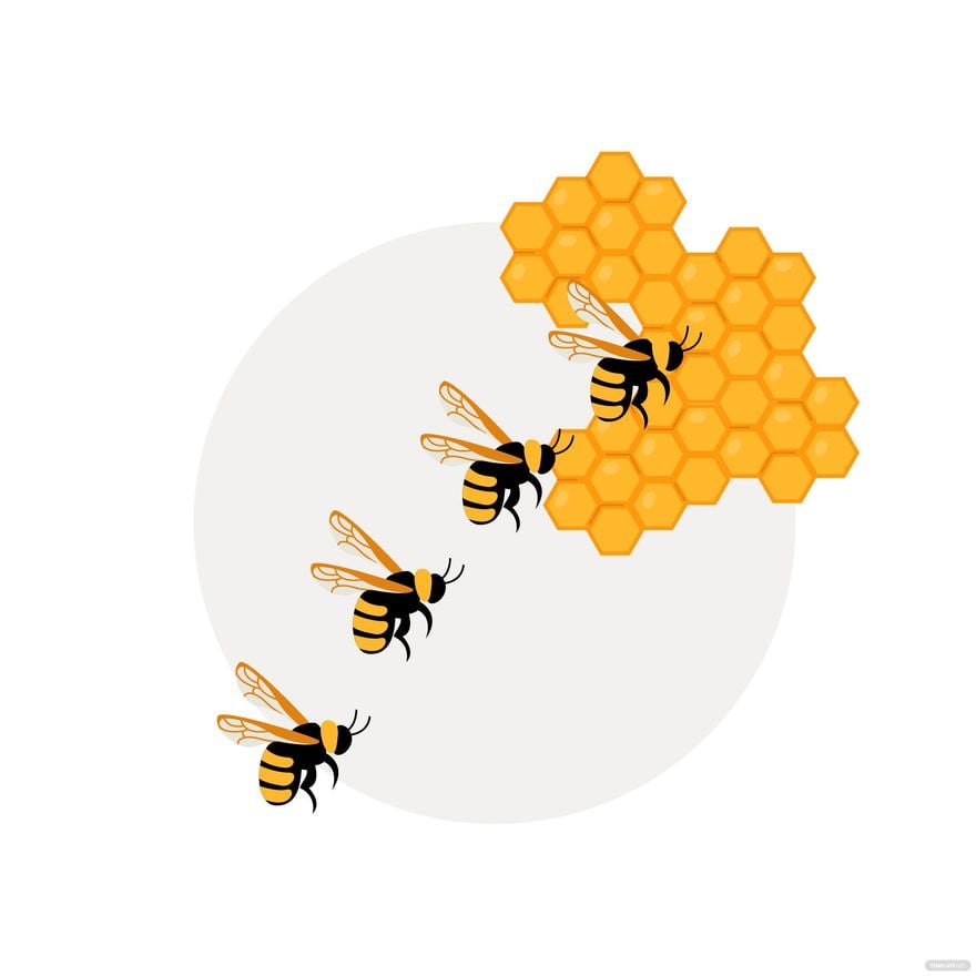 Free Bee Line Vector in Illustrator, EPS, SVG, JPG, PNG