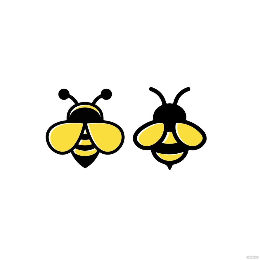 Bee Icon Vector in Illustrator, EPS, SVG, JPG, PNG