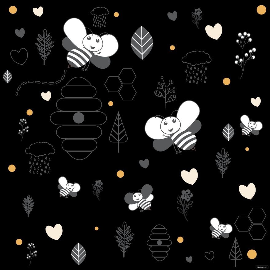 Free Doodle Bumblebee Vector in Illustrator, EPS, SVG, JPG, PNG