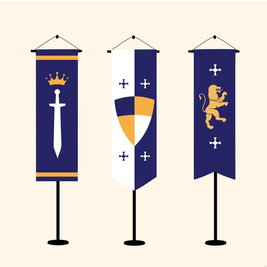 medieval flag template