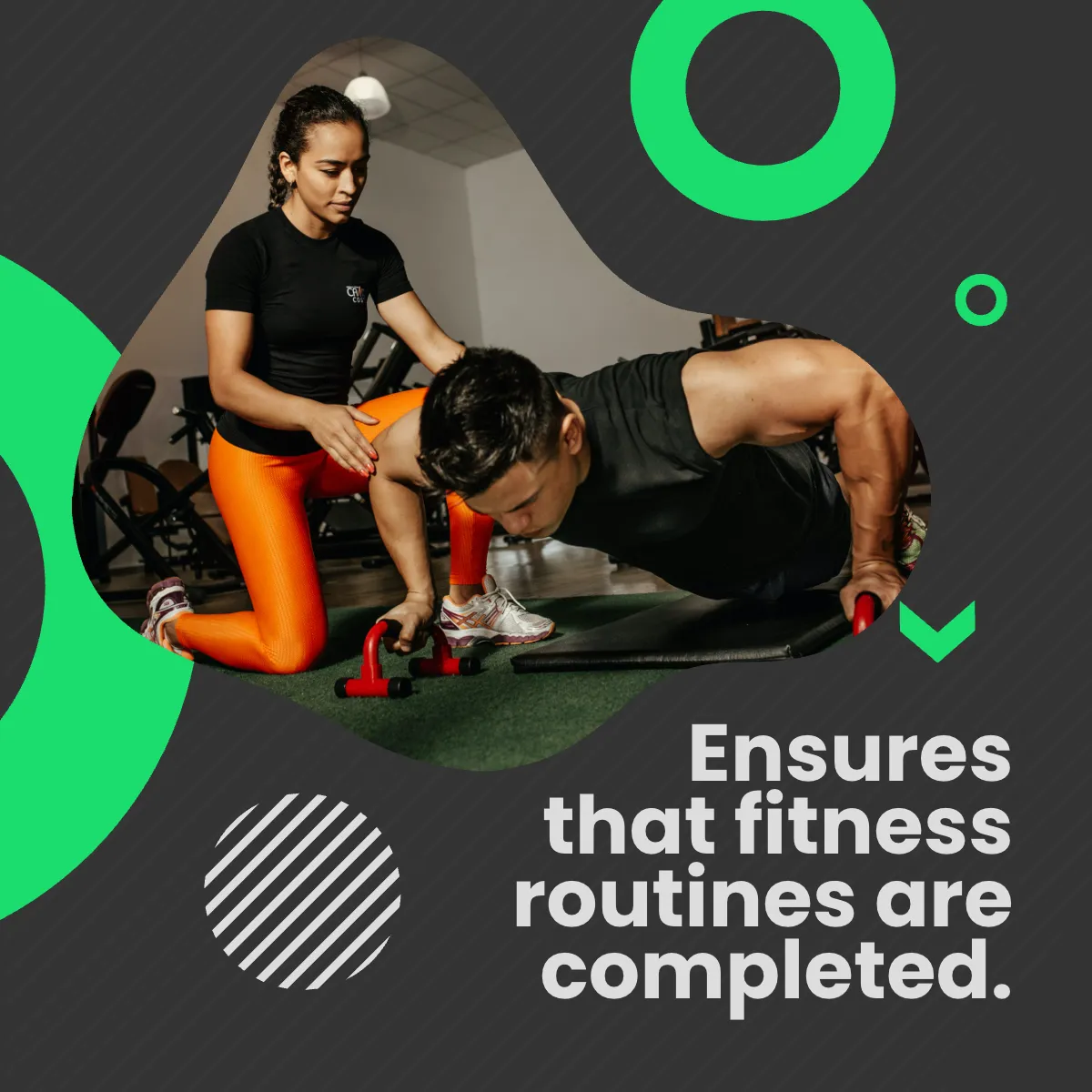 Free Fitness Trainer Puzzle Post, Instagram, Facebook Template to Edit Online