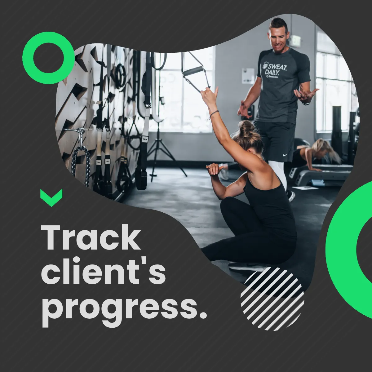 Free Fitness Trainer Puzzle Post, Instagram, Facebook Template to Edit Online