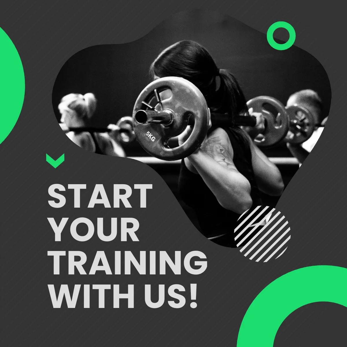 Free Fitness Trainer Puzzle Post, Instagram, Facebook Template to Edit Online