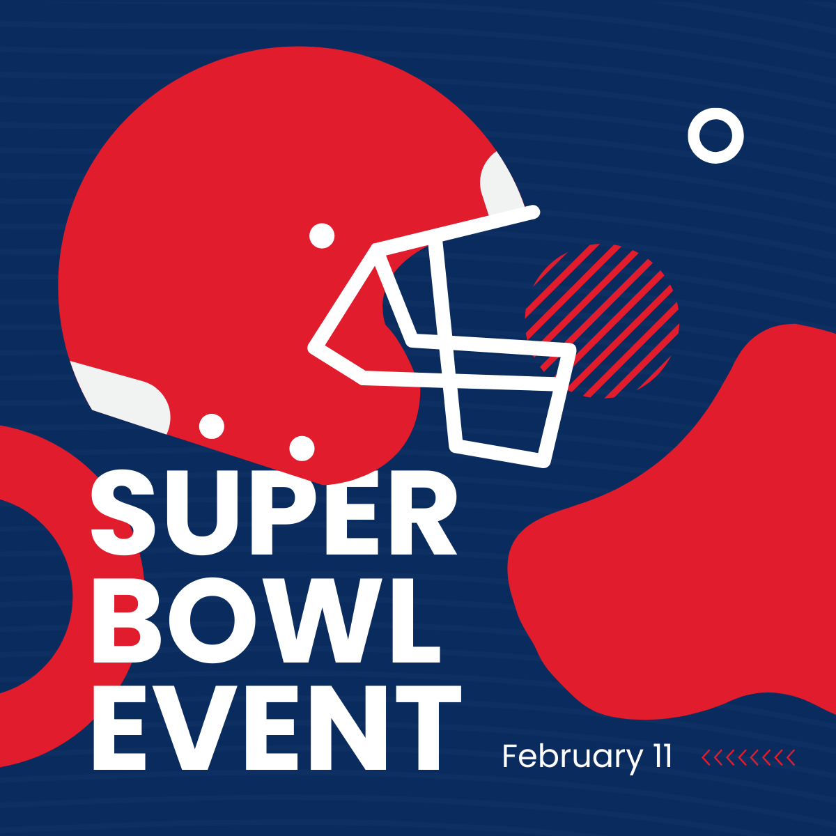 Super Bowl Event Linkedin Post Template