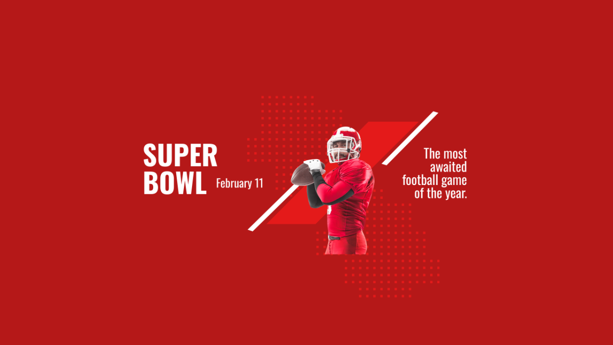 Super Bowl Ad Youtube Banner Template
