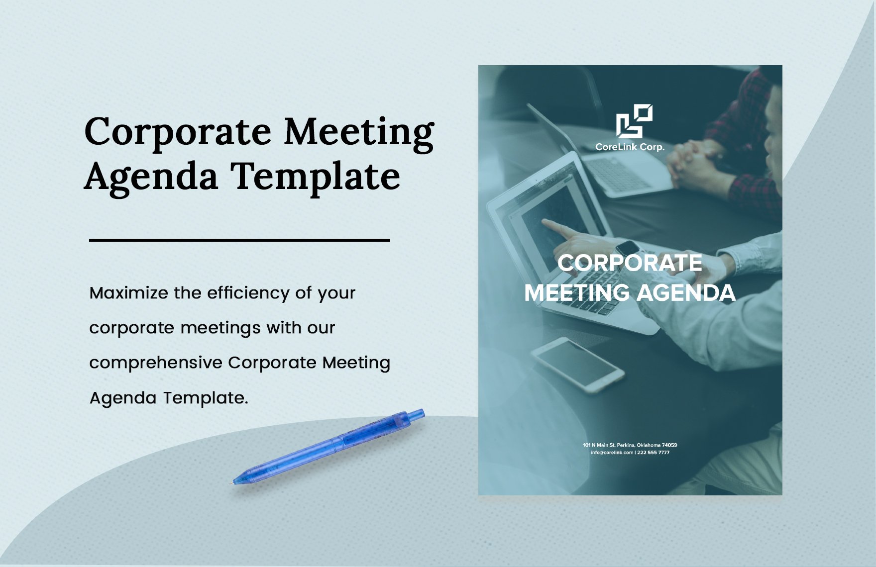 Corporate Meeting Agenda Template