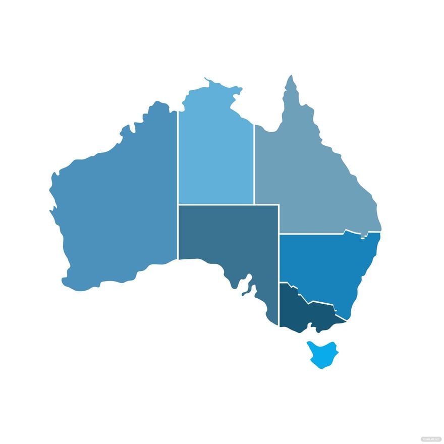 Free Australia Map Graphic Vector in Illustrator, EPS, SVG, JPG, PNG