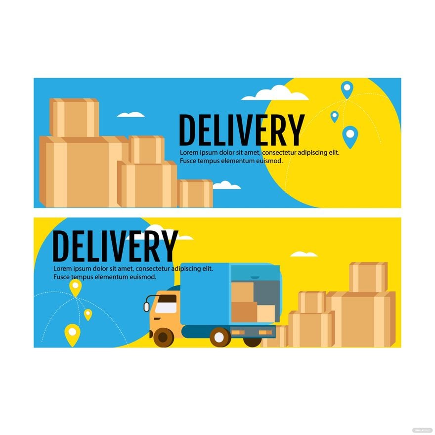 Delivery Banner Vector