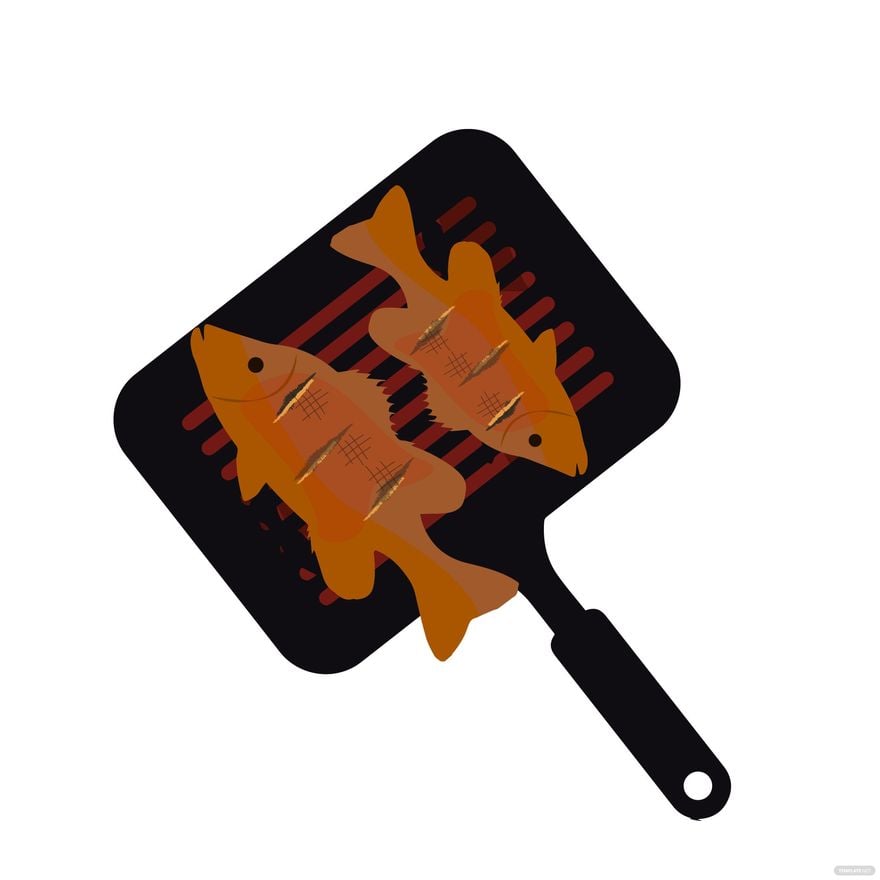 Grilled Fish Vector
