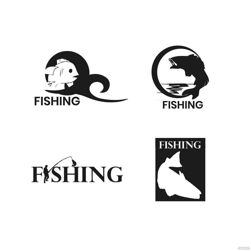 Fishing Logo Vector in Illustrator, SVG, JPG, EPS, PNG - Download