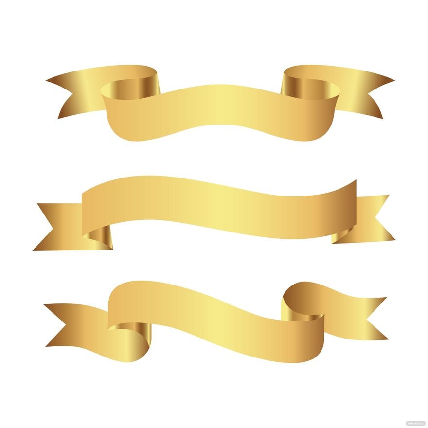 gold banner png